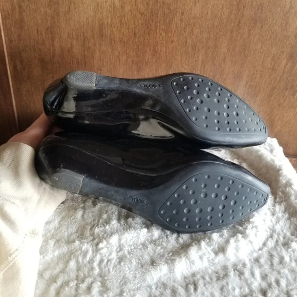 𝅺tod's Kitten Heel Wedge  Glossy Black 37.5 - Picture 14 of 15